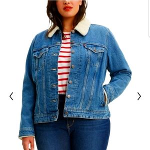 Plus Size Levi's® Sherpa Trucker Jacket
